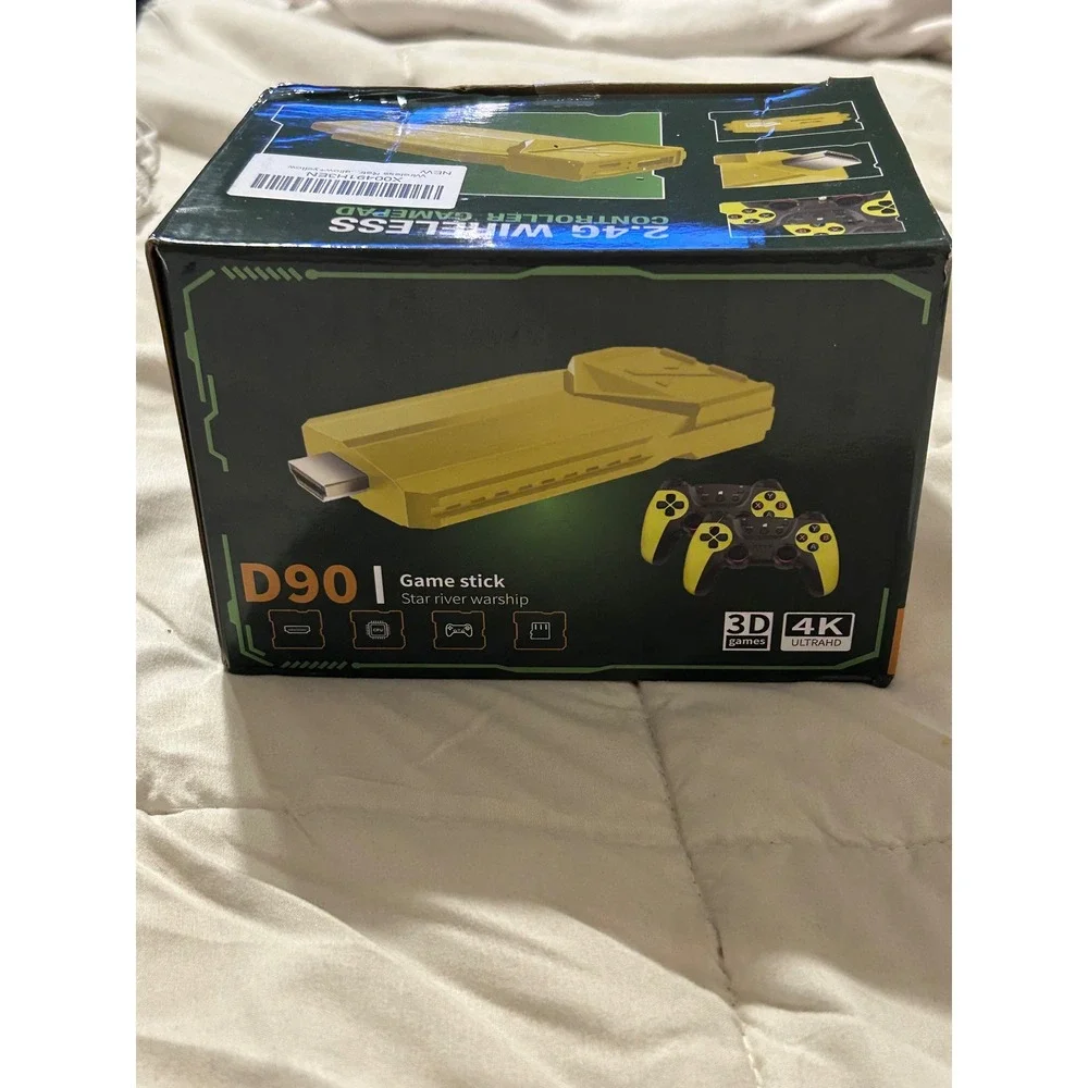 D90 Game Stick 2.4G Wireless Controller Retro Console 4K Ultra HD Games